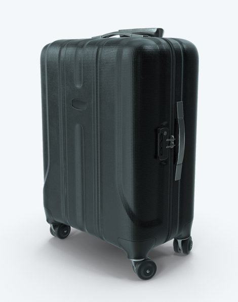 Travelling Black Suitcase